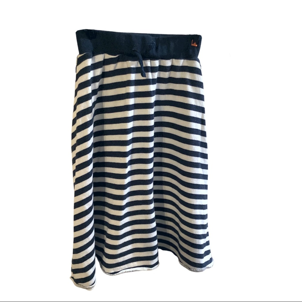 Cotton "sweat pants" type midi skirt